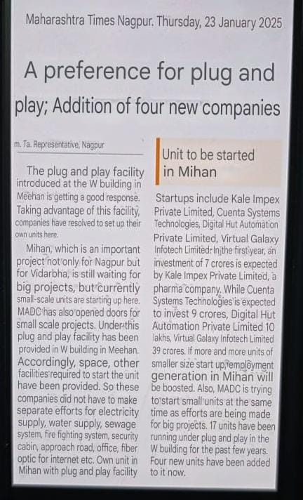 A preference for plug and play Addition of four new companies mihan